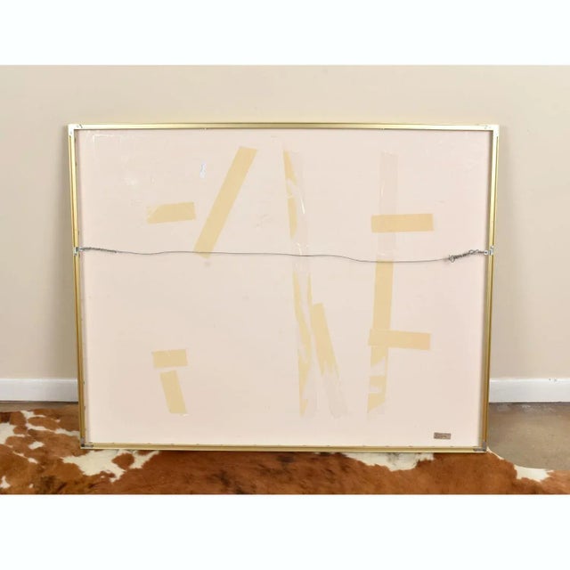 Large Scale John Maxon Hi Rider Watercolor Abstract Landscape Aquatint Etching For Sale - Image 12 of 12