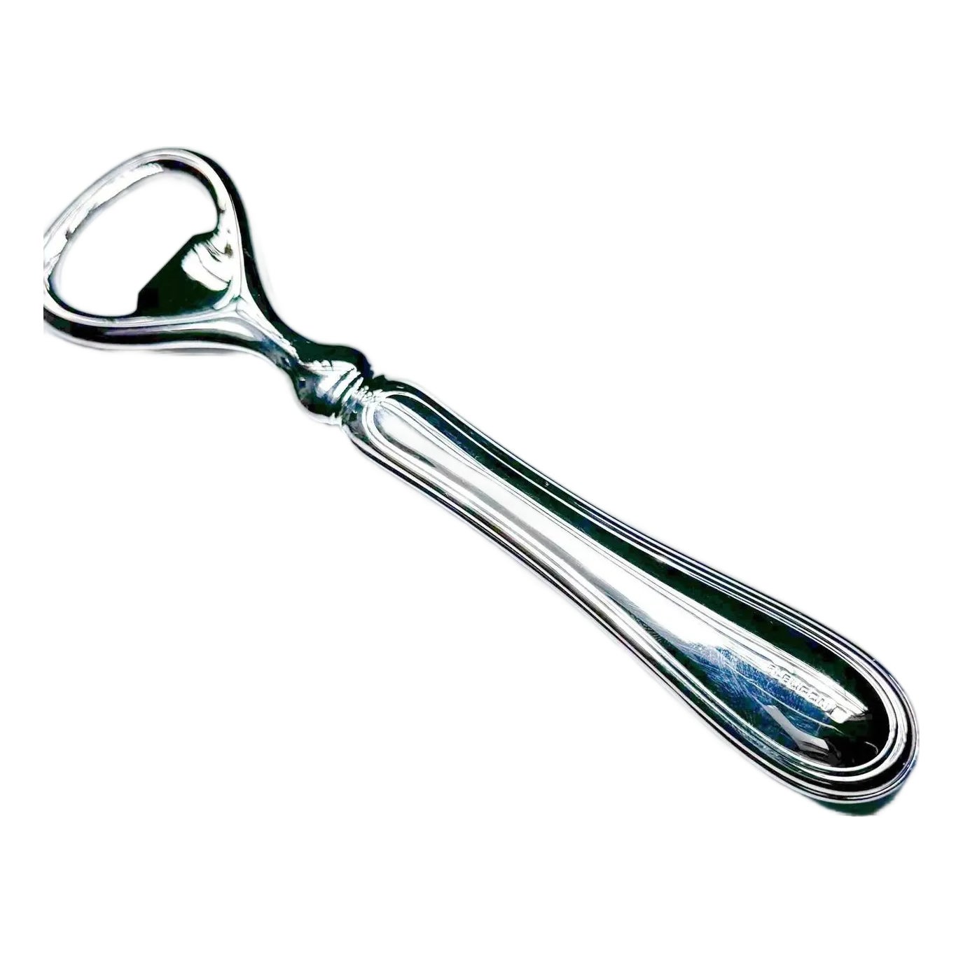 Fleuron Silverplate Bottle Opener: French Louis XVI Bar Tool | Chairish