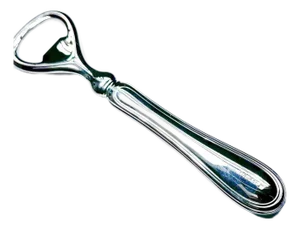 Fleuron Silverplate Bottle Opener: French Louis XVI Bar Tool