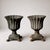 Small Antique Cast Iron Fluted Urn Planters, 1890s, Set of 2 For Sale - Image 5 of 5