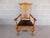 New England Style Figured Maple Lyre Back Arm Chair attributed to William Savery Hand Made, Rush Bottom - Not Signed Very...