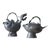 Chinese Pewter Koi Fish Teapots, 19th Century For Sale