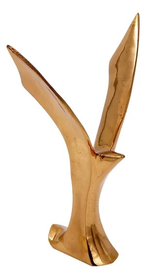 Brass Flying Bird Figurine, 1960s