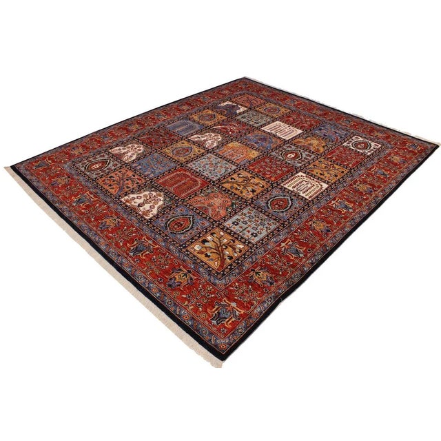 "A Persian influenced Turkish hand knotted rug made by skilled artisans capable of creating the most exceptional vegetable...