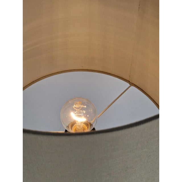 Brutalist Spindle Table Lamp in Turned Oak, 1960s For Sale - Image 6 of 8