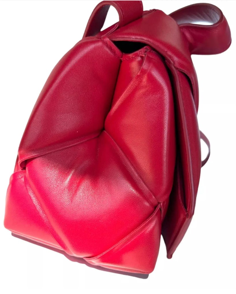 BOTTEGA VENETA Red Leather Intrecciato Backpack Leather backpack Bottega Veneta Red in Leather - 54634992 main image 2