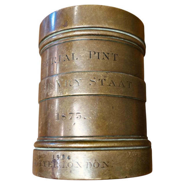 Antique Bronze Imperial Pint Measure from Potter of London, 1875 For Sale - Image 6 of 6
