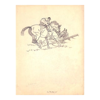 Original 1944 Pencil Drawing From Hi, Guy! The Cinderella Horse by Paul Brown 41 For Sale