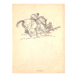 Original 1944 Pencil Drawing From Hi, Guy! The Cinderella Horse by Paul Brown 41