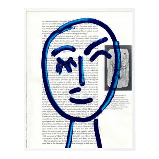 Funny Face 3 by Virginia Chamlee in White Frame, XS Art Print For Sale
