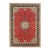 Pasargad DC Red Handmade Silk & Wool Rug For Sale