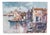 Renzo Piccoli, Porto Marino, Oil on Canvas For Sale