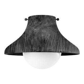 Regina Andrew Surfside Wood Flush Mount, Ebony For Sale