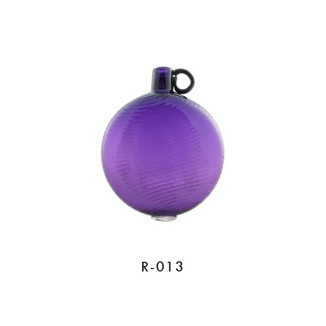 Abacus Glass Accent Table by the Drawing Room Atl in Finish Amethyst - Size: Standard - Modern Side Table in Colorful Purple Glass For Sale - Image 4 of 4