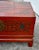 Antique Wood Trunk Table Vintage Chinese Red Lacquer Asian Stand Coffee For Sale - Image 11 of 12