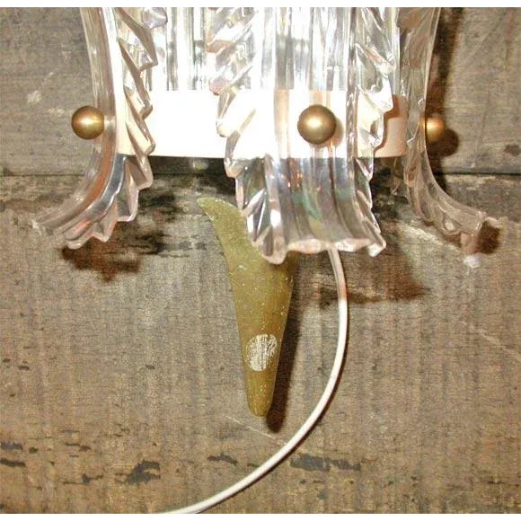 1940s Vintage Bagues Lucite Sconces- a Pair For Sale - Image 4 of 7