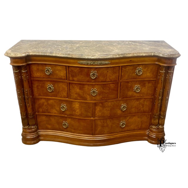 Vintage Bernhardt Margaux Collection Neoclassical Empire Style Walnut