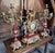 Baroque Louis XV Clock and Candelabras in Bronze and Red Marble, Set of 3 For Sale - Image 3 of 9
