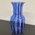 Mid-Century Blue and Milk Murano Glass Vase with Canes or Filigree from Venini, 1950s For Sale - Image 9 of 11