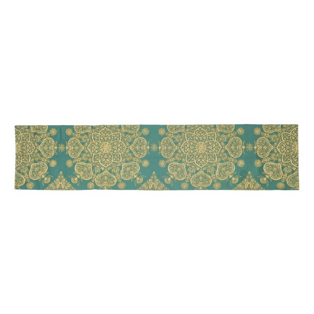 Japanese Ceremonial Silk Table Runner by Renaras For Sale