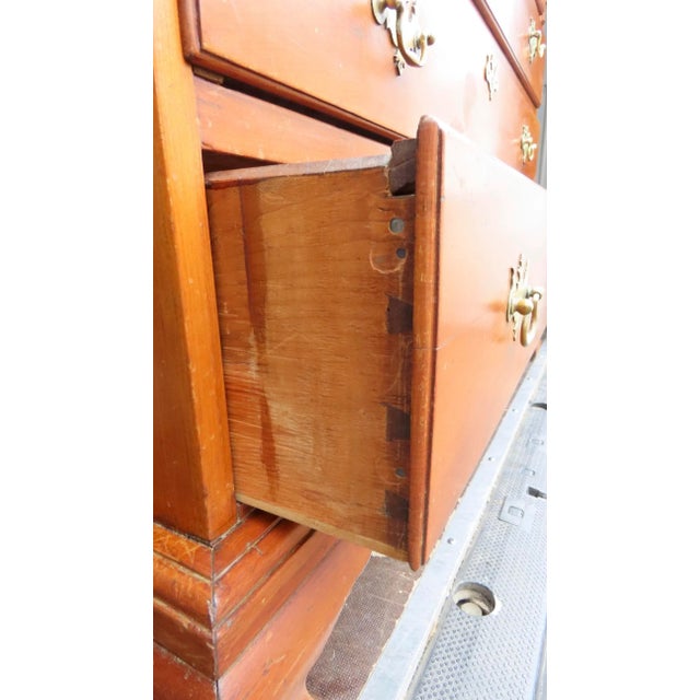 American Cherry Slant Front Desk Fitted Interior 18th Century For Sale In Denver - Image 6 of 11