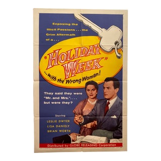 Holiday Week (Hindle Wakes) Movie Poster Leslie Dwyer Lisa Daniely C.1952 / 1956 For Sale