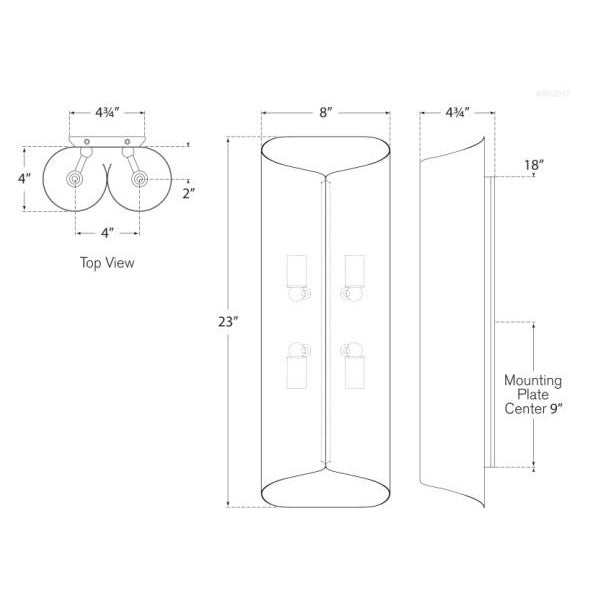 Modern AERIN for Visual Comfort Signature Selfoss Large Sconce in Black & Hand-Rubbed Antique Brass For Sale - Image 3 of 3
