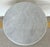 Stylish Modern White Marble Side Table, textured black metal frame, showroom floor sample