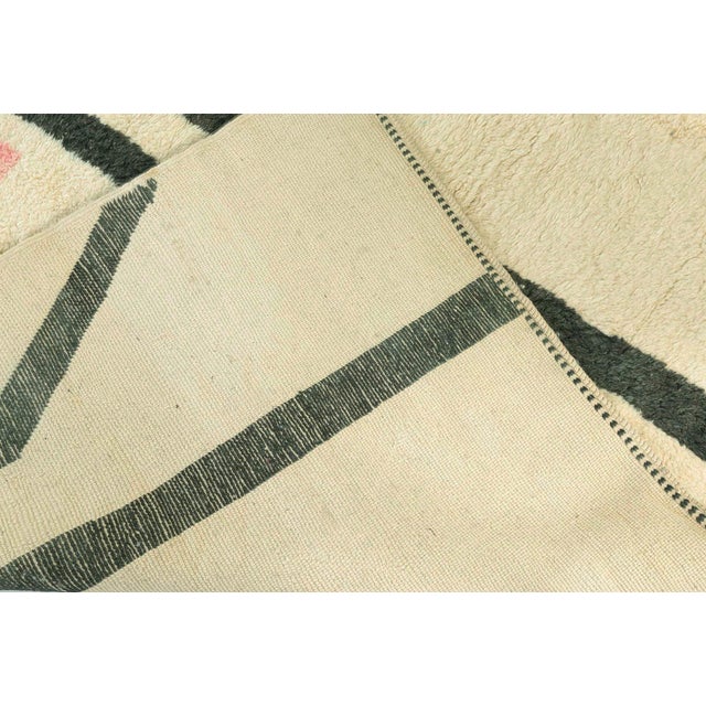 Modern Moroccan Abstract Hand-Knotted Wool Rug by Doris Leslie Blau For Sale In New York - Image 6 of 6