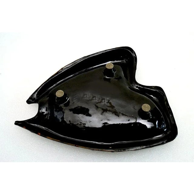 Glazed Ceramic Italian Fish Centerpiece, 1960s For Sale - Image 6 of 8