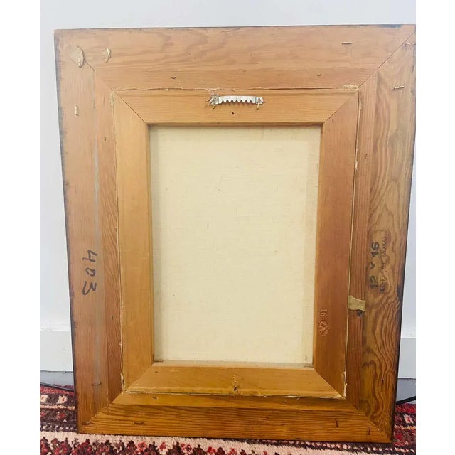 Landscape Oil on Canvas Framed Painting Signed Artist Bowen For Sale - Image 11 of 12