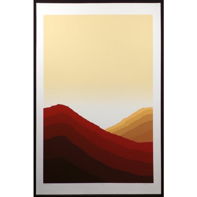 "Sandscape I & II" by Jim Boutwell "Sandscape I & II" Unframed Diptych of 2 Limited Edition Serigraphs Each hand signed by...