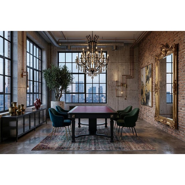Black Large Liberty Architectural Table, 1920s For Sale - Image 8 of 9
