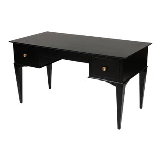 Vintage Maison Jansen Style Directoire Ebonized Writing Desk For Sale