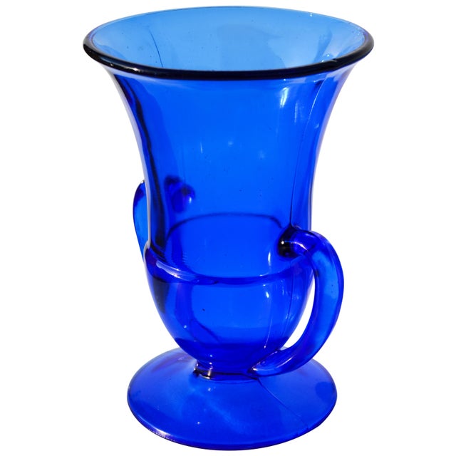 Vintage Cobalt Blue Glass Vase Chairish