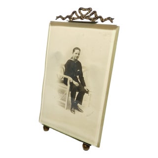 Bronze and Glass Rococo Frame, France, 1890s For Sale