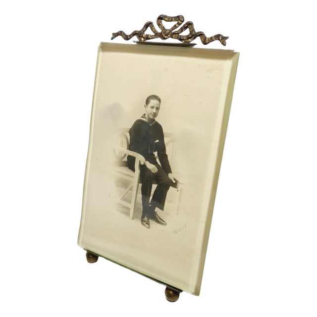 Bronze and Glass Rococo Frame, France, 1890s For Sale