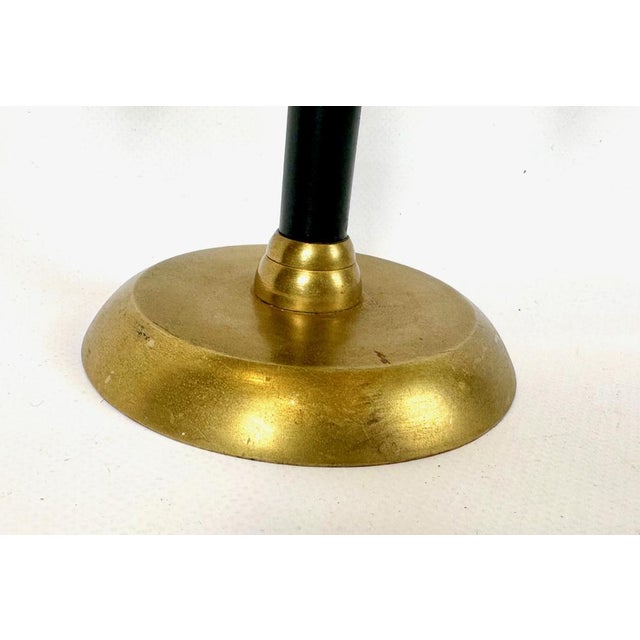 Modern Vintage Brutalist Wrought Iron and Brass Candleholder by Gio Ponti, 1970s For Sale - Image 3 of 12