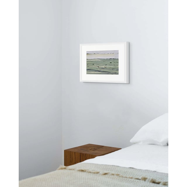 Contemporary Neutral Color Palette Abstract Landscape Painting / Color Field For Sale - Image 10 of 11