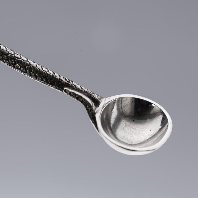 Antique Indian Silver Condiment Set by Oomersi Mawji, Bhuj, 1890s, Set of 3 For Sale - Image 3 of 18