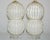 Murano Glass Sphere Lamps White Gold For Sale - Image 9 of 10
