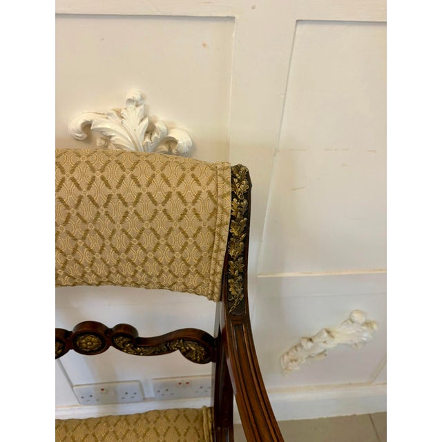 Gold Antique Regency Mahogany Dining Chairs, 1830, Set of 8 For Sale - Image 8 of 18