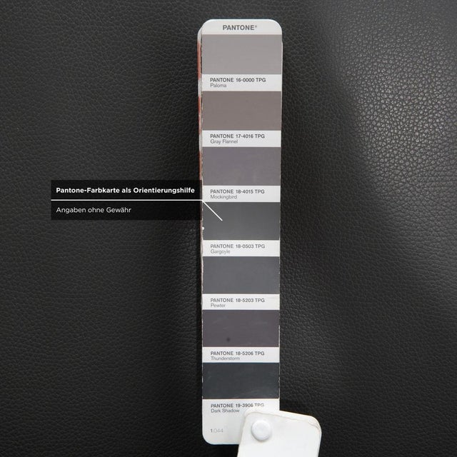 Leather 322 Three-Seater Sofa in Grey Green from Rolf Benz For Sale - Image 10 of 15