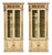 French Regency, Monumental Bookcases, Cream Painted Wood, Gilt, France, 19th C. For Sale