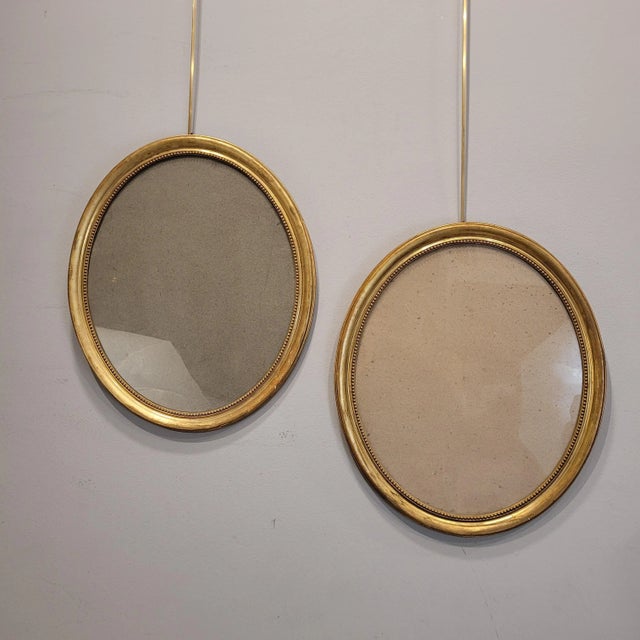 Wood Napoleon III Oval Gilded Frames, Set of 2 For Sale - Image 7 of 18