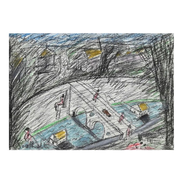 Nazareno Gattamelata, Urban Landscape, Artwork, 1970s For Sale