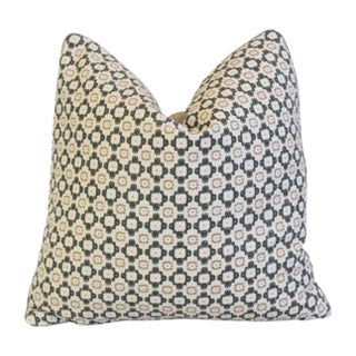 Lee Jofa Ambit Chic Neutral Palette Feather/Down Pillow 22" Square For Sale