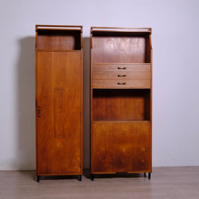Vintage Wall Bookcase Equipped in Wood, 1960s For Sale - Image 16 of 18