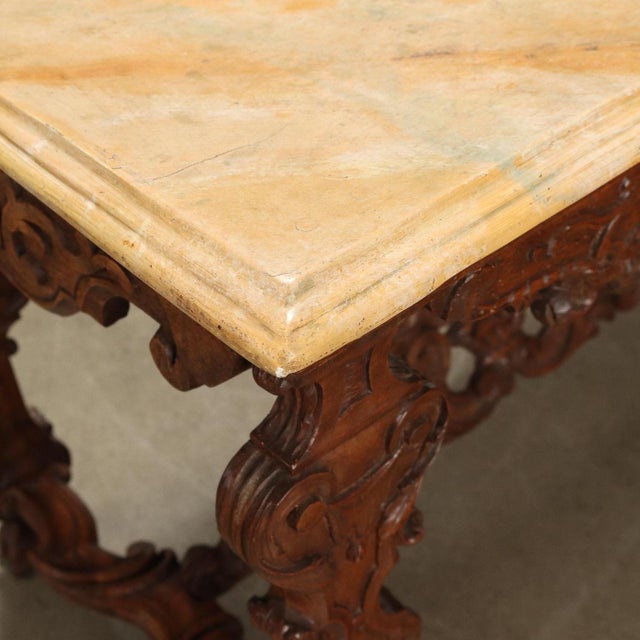 Baroque Console Table in Limewood For Sale - Image 5 of 10