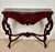 Brown Italian Rococo Style Carved Console Table, Early 20th Century For Sale - Image 8 of 14